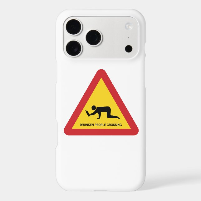 DRUNKEN PEOPLE CROSSING TRAFFIC SIGN (Back)