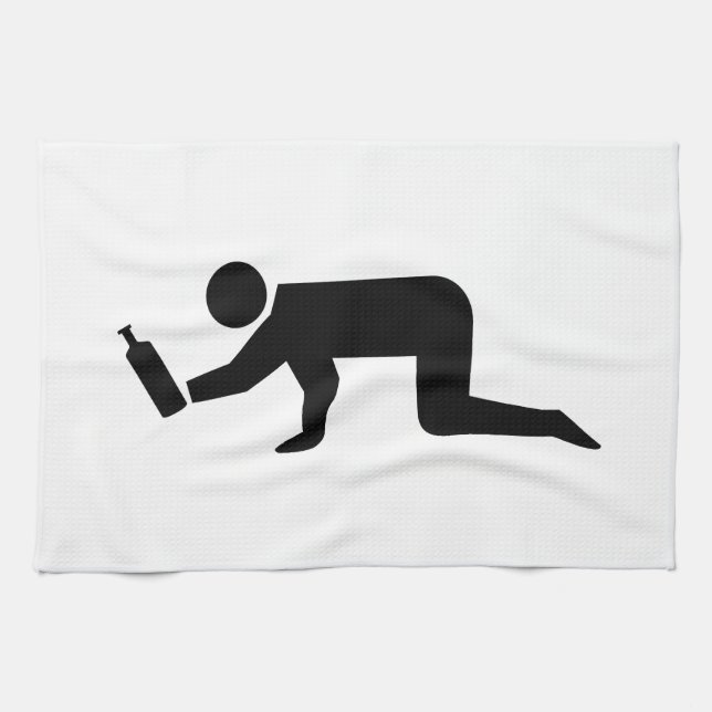 Drunken People Tea Towel (Horizontal)