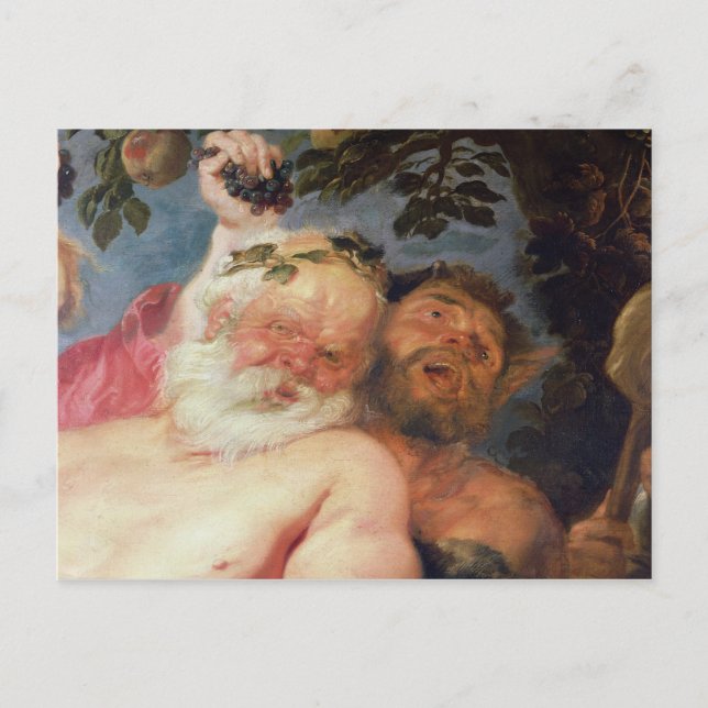 Drunken Silenus Supported by Satyrs, c.1620 Postcard (Front)