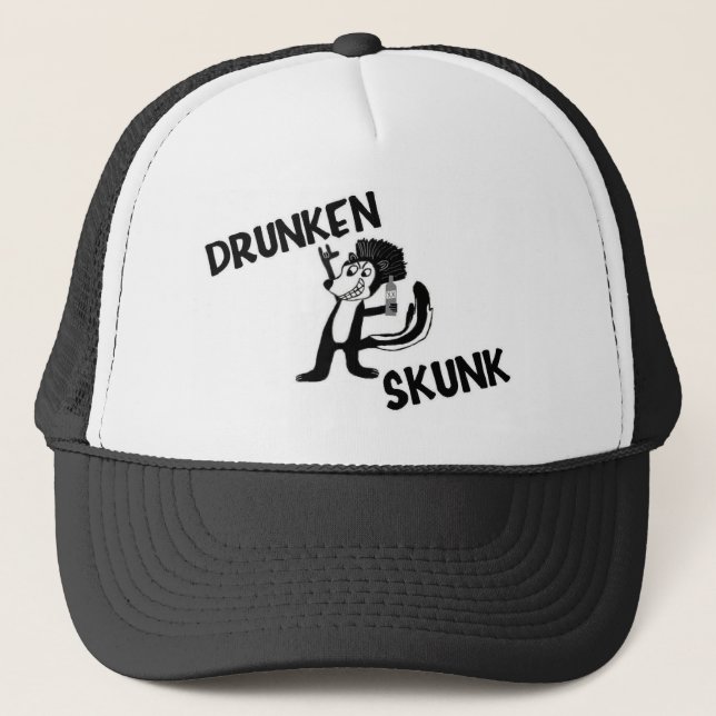 DRUNKEN SKUNK TRUCKER HAT (Front)