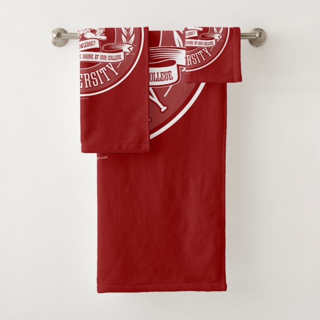 Drunken State University Bath Towel Set (Insitu)