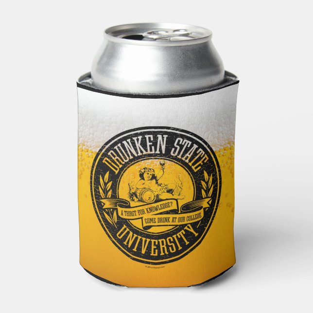 Drunken State University Can Cooler (Can Front)