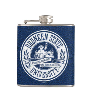 Drunken State University Hip Flask