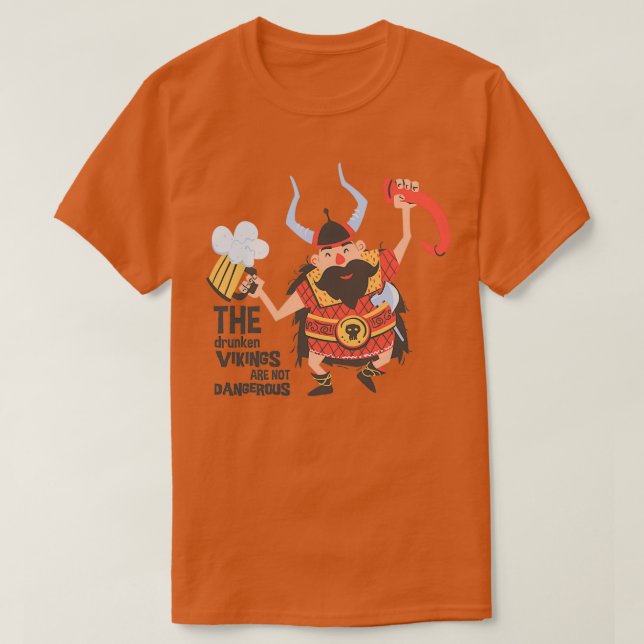 Drunken vikings T-Shirt (Design Front)
