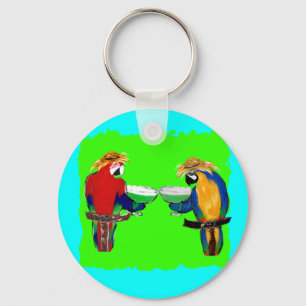 Drunkin Parrots Key Ring