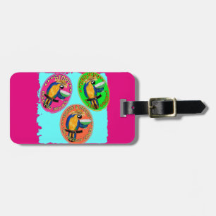 DRUNKIN PARROTS LUGGAGE TAG