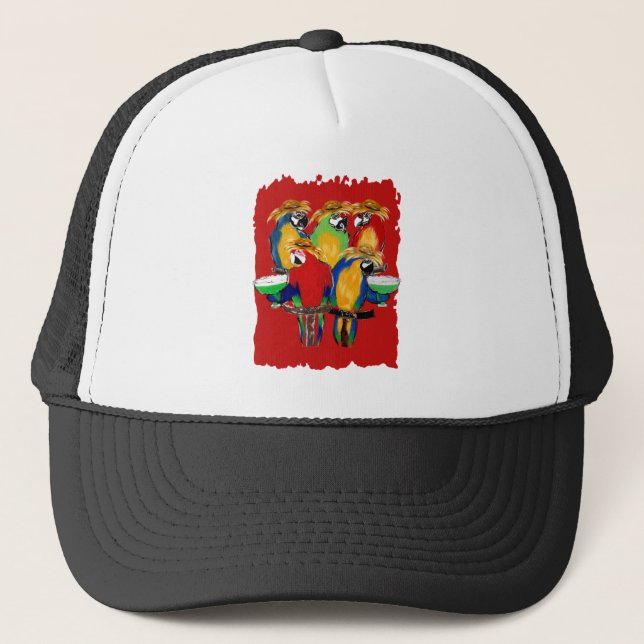 Drunkin Parrots Trucker Hat (Front)