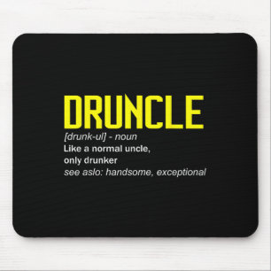Drunkle Definition Worlds Best Uncle Ever Funny Dr Mouse Pad