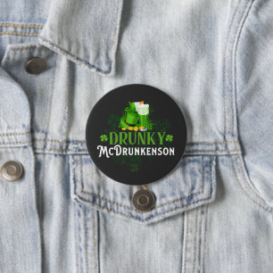 Drunky McDrunkerson St. Patrick's Day 7.5 Cm Round Badge