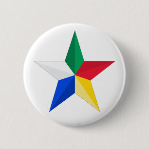 Druze Star 6 Cm Round Badge