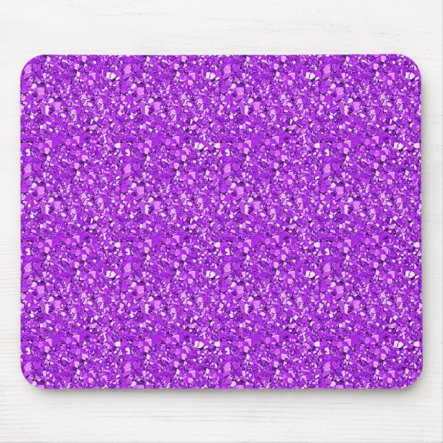 Druzy crystal - amethyst purple mouse pad (Front)