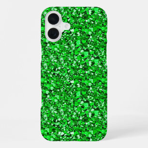 Druzy crystal - emerald green iPhone 16 plus case