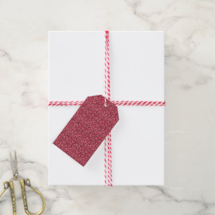Druzy crystal - garnet red gift tags