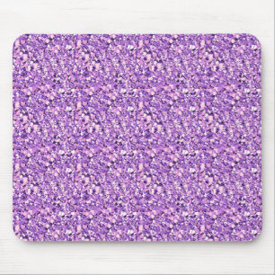 Druzy crystal - light orchid mouse pad