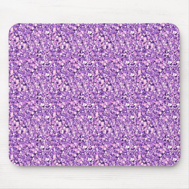 Druzy crystal - light orchid mouse pad (Front)