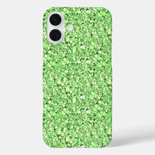 Druzy crystal - peridot green iPhone 16 plus case
