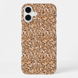 Druzy crystal - rose gold colour iPhone 16 plus case