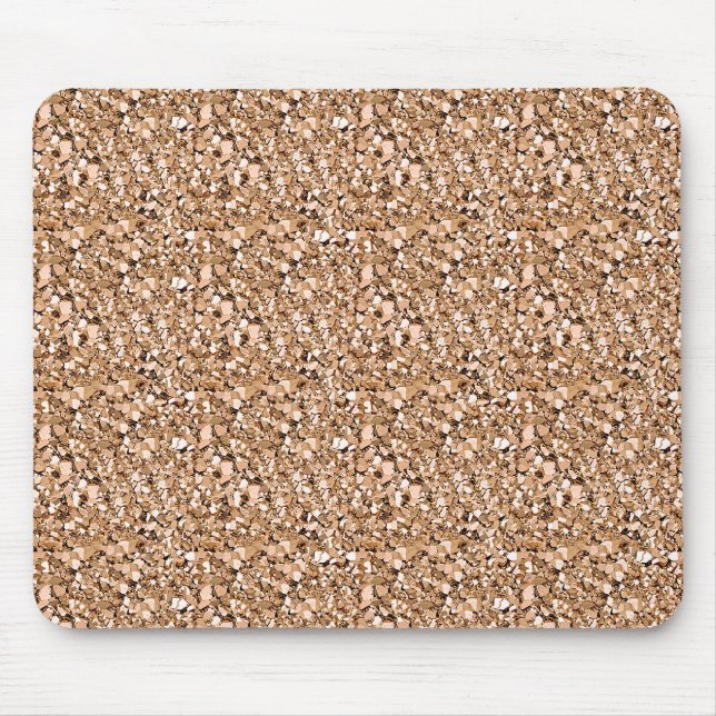 Druzy crystal - rose gold colour mouse pad (Front)