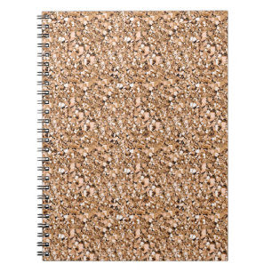 Druzy crystal - rose gold colour notebook
