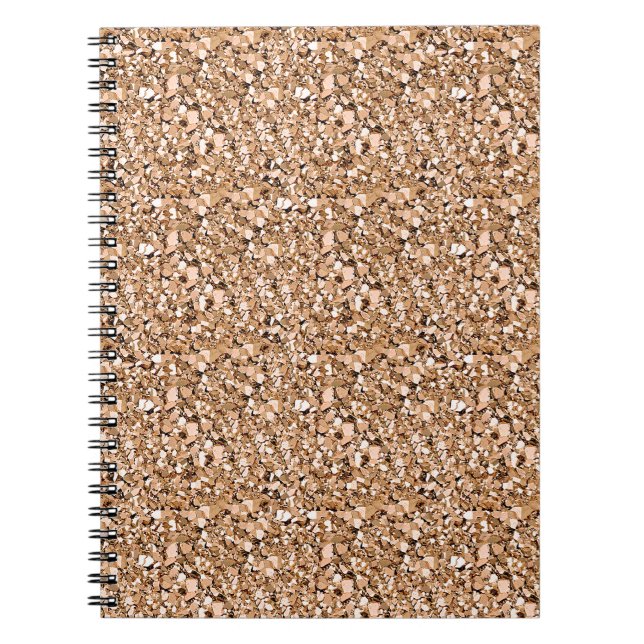 Druzy crystal - rose gold colour notebook (Front)