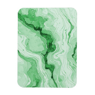 Druzy Forest Green Agate Look Magnet