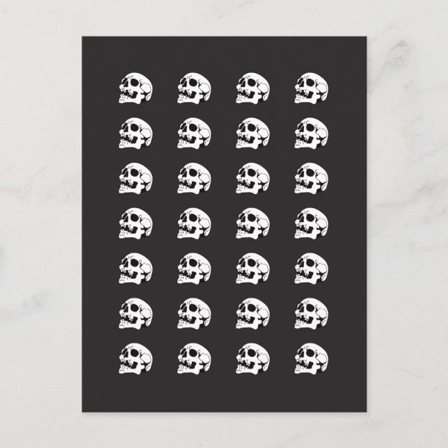 Dry as a Bone Pattern I Postcard (Front)