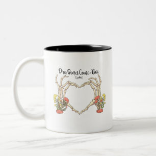 Dry Bones Come Alive Ezekiel Christian Inspiration Two-Tone Coffee Mug