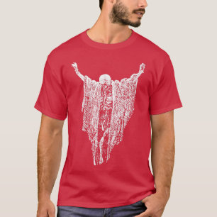 Dry Bones  Pastel Goth Black Creepy Skeleton Spiri T-Shirt