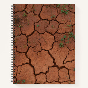 dry, cracked ground notebook