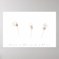 Dry dandelions ink drawing