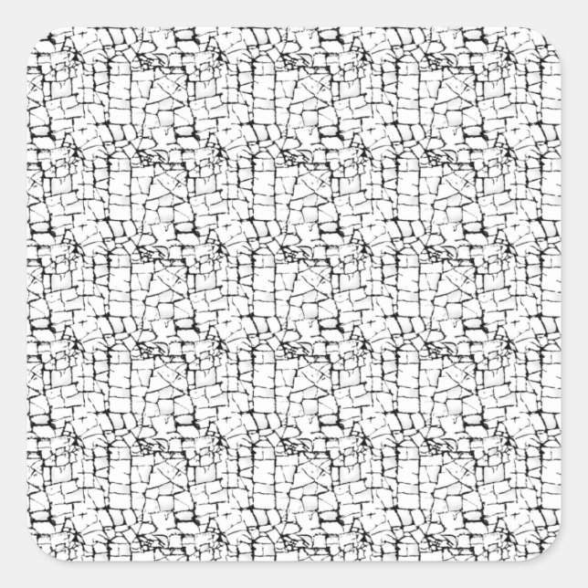 dry Design Fifteen Square Sticker (Front)