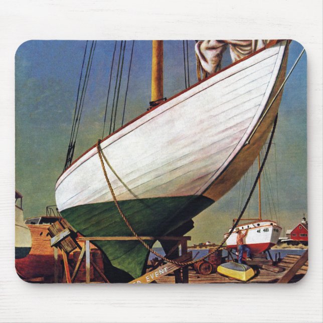 Dry Dock by John Atherton Mouse Pad (Front)