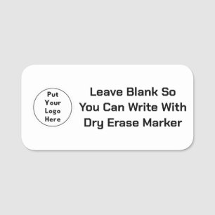 Dry Erase Custom Business Logo Magnetic Name Tag