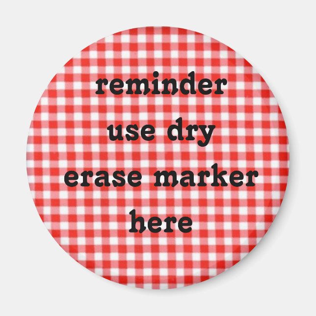 dry erase memo magnet (Front)