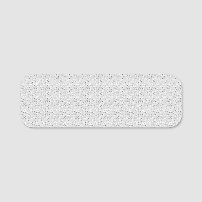 Dry Erase Name Tag | Reusable Floral Design (Front)