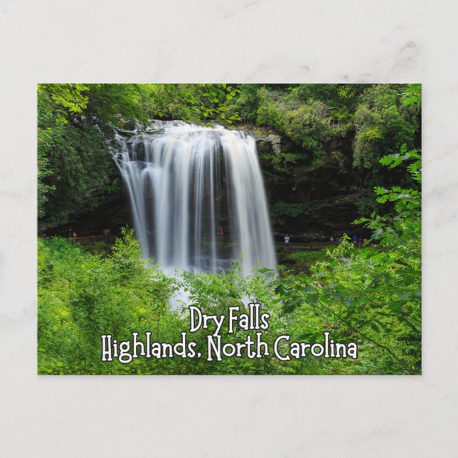 Dry Falls, Highland North Carolina Postcard (Front)