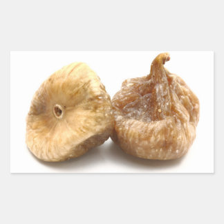 Dry figs rectangular sticker