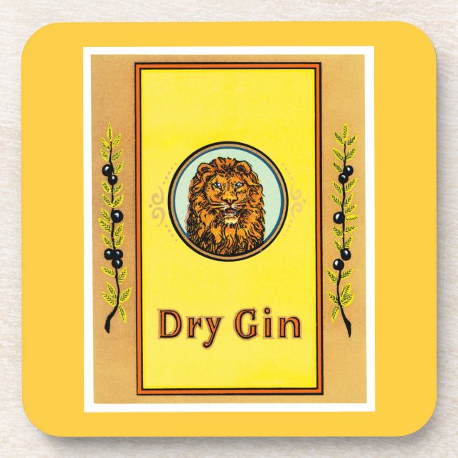 Dry Gin Lion Coaster (Front)