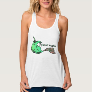 Dry Is Not An Option Orange and Green Singlet