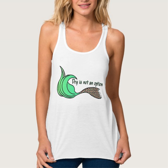 Dry Is Not An Option Orange and Green Singlet (Front)
