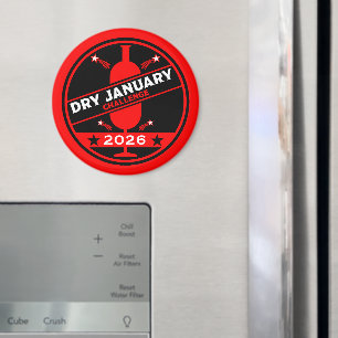 Dry January Challenge Encouragement Magnet