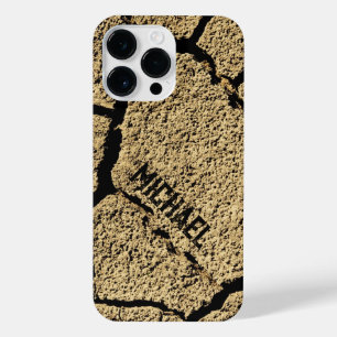 Dry land cracked earth drought Cool Your name iPhone 14 Pro Max Case