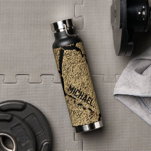 Dry land cracked earth drought Your Custom name Water Bottle