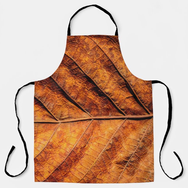 Dry leaf texture background apron (Front)