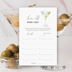 Dry Martini How old were they bridal