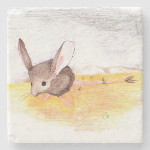 "Dry Mouse" Stone Coaster