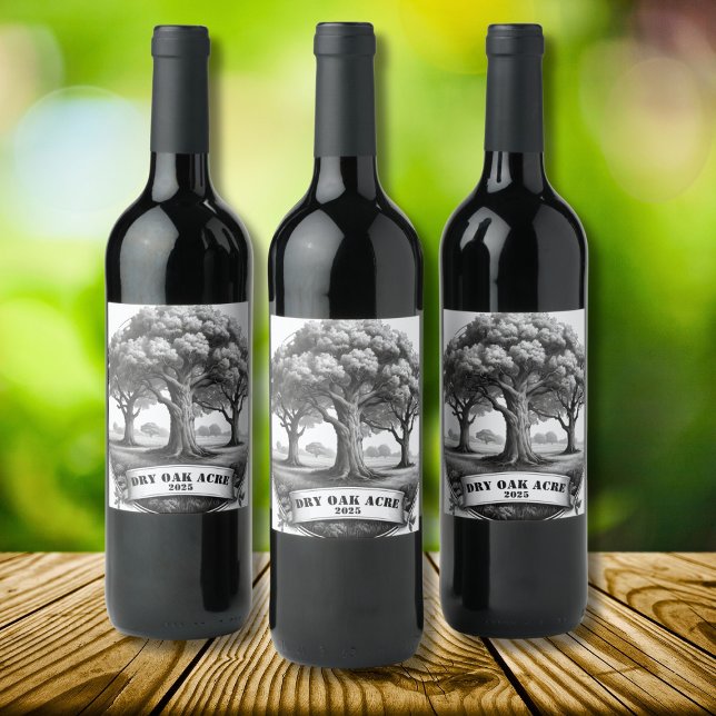 Dry Oak Acre Wine Label (Creator Uploaded)