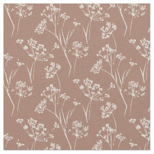 Dry plant wildflower fabric