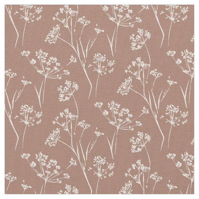 Dry plant wildflower fabric (Close Up)