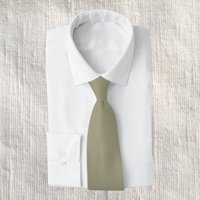 Dry Sage Solid Colour Tie (Creator Uploaded)